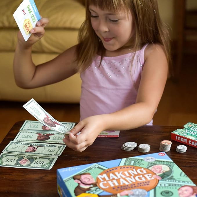 eeBoo: Making Change Game, Develops Math and Practical Money Skills, Educational Game That Allows for Skills to Form, Perfect for Ages 5 and up