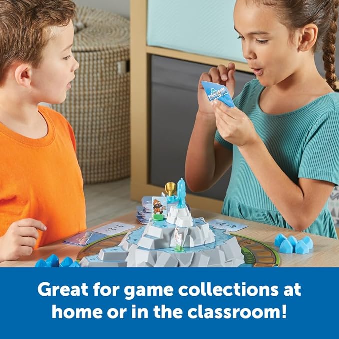 Learning Resources Summit Sums,128 Pieces, Ages 5+, Educational Games, Math Games, Games for Kids