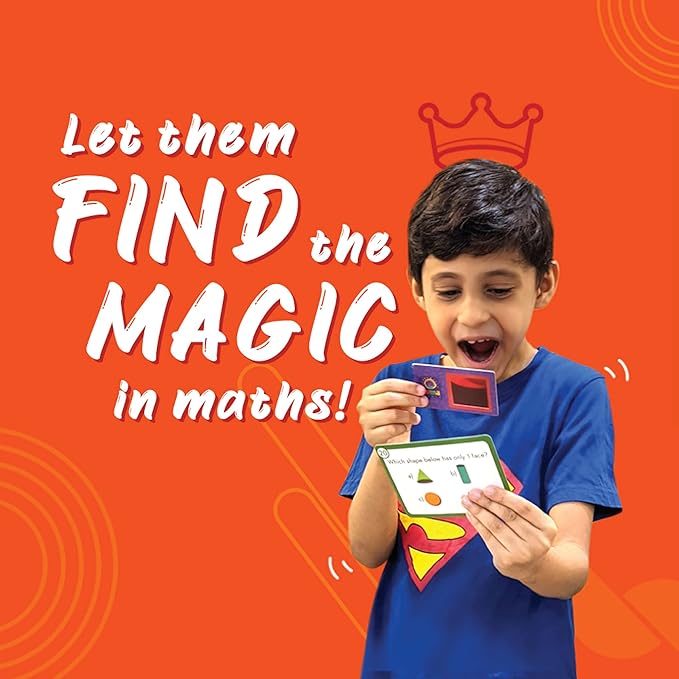 Luma World Captain Torto Educational Game-Based Math Flashcards with a Fun Magic Glass to View Hidden Numbers for Ages 8+ Years to Learn Grade 3 Numbers and Operations, Set of 50 Cards