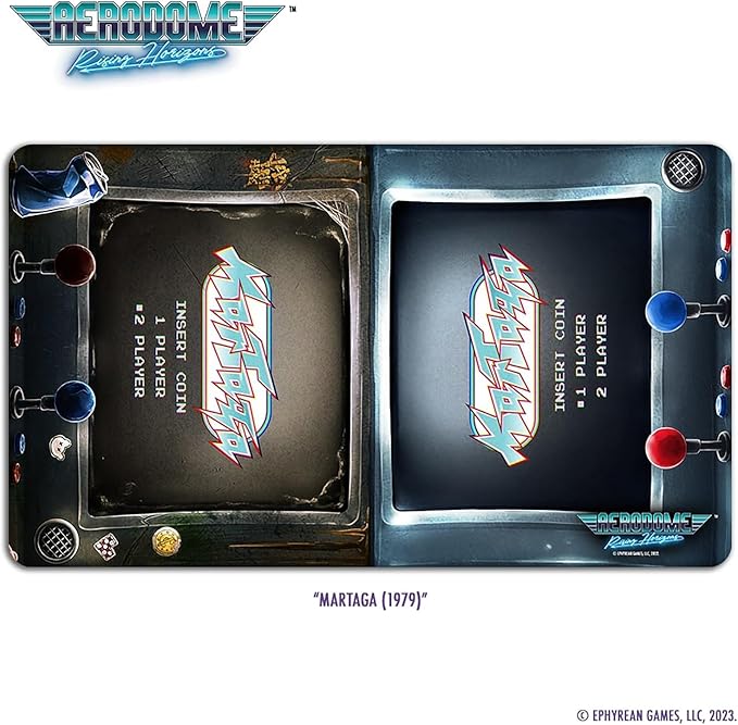 Aerodome: Game Mat - Martaga 1979 - 14 x 24" Neoprene Mat, Scenic Image, Tactical Aerial Combat Card Game Accessory