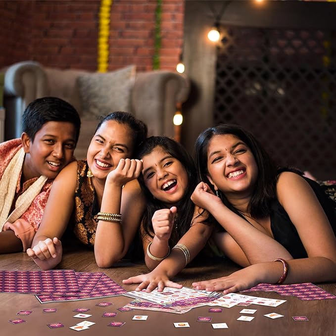 Liliful 35 Pieces Diwali Bingo Games 24 Players Diwali Bingo Cards Deepavali Party Favors Games for Family Gathering Classroom Activities Hindu Indian New Year Party Supplies
