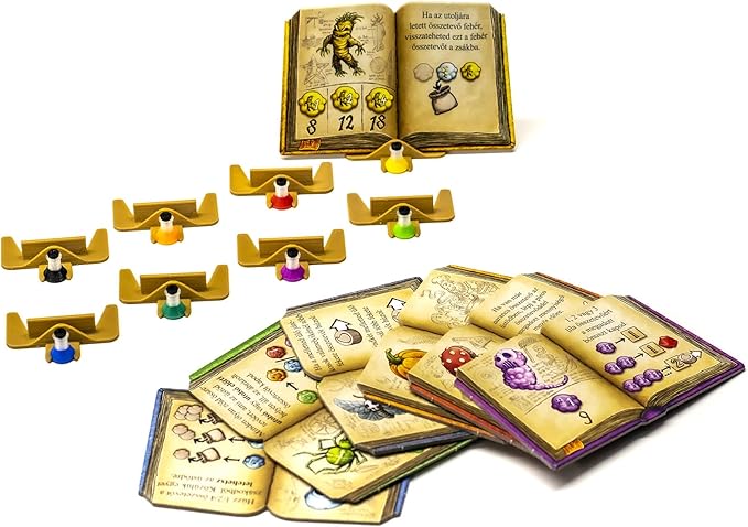 The Quacks of Quedlinburg Board Game Upgrade Expansion - Book Holders | Board Game Accessories DND Tabletop RPG Accessory Figures Replacements Resource Token Holder