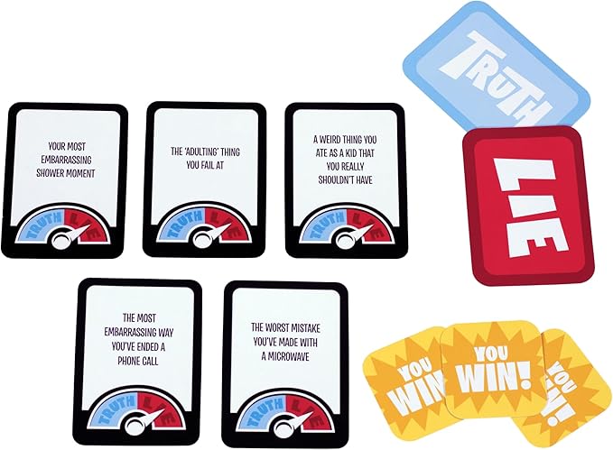 Goliath A Few Truths and a Lie Game | Party Game | Ice-Breaker Game | 3-12 Players | Ages 14+, Black