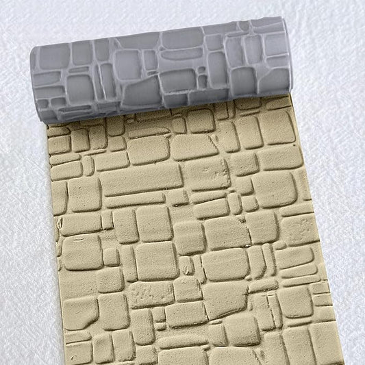 RPG Terrain Texture Roller – High-Definition Scene Detailing Tool for DND Terrain, Clay/Foam Carving Roller for ABS Polymer Clay Patterns, Creative Board Game Accessory Set