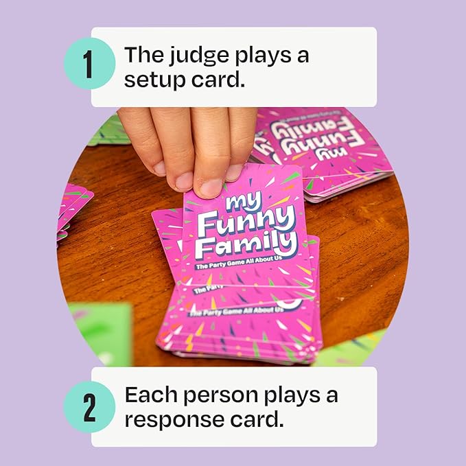 My Funny Family [Fun Card Game for Kids, Adults, Families | Great for Parties, Game Nights, Travel Games, Camping, Family Vacation | Easy to Learn and Family Friendly | Family Games Ages 10 and Up]