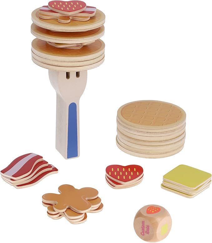 Ridley's Games: Waffle Topple | Fun Food Balancing Game for All Ages | Game for 2+ Players with 15 Minute Playtime for Ages 6+ | Don't let The Stack Fall Over!