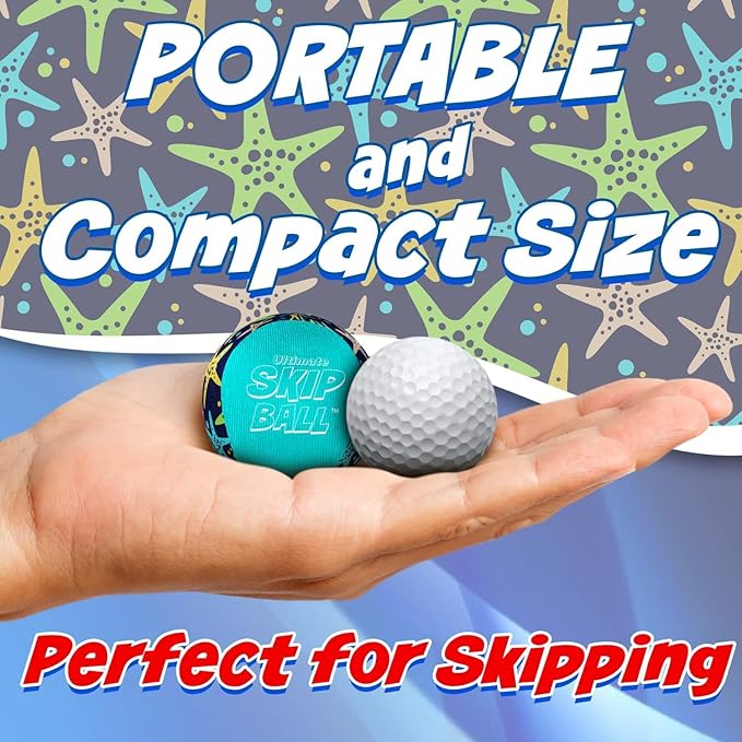 Activ Life The Ultimate Skip Ball – Water Bouncing Ball (2 Pack) Create Lasting Memories with Your Friends & Family at The Beach, Lake or Pool - Great for All Ages
