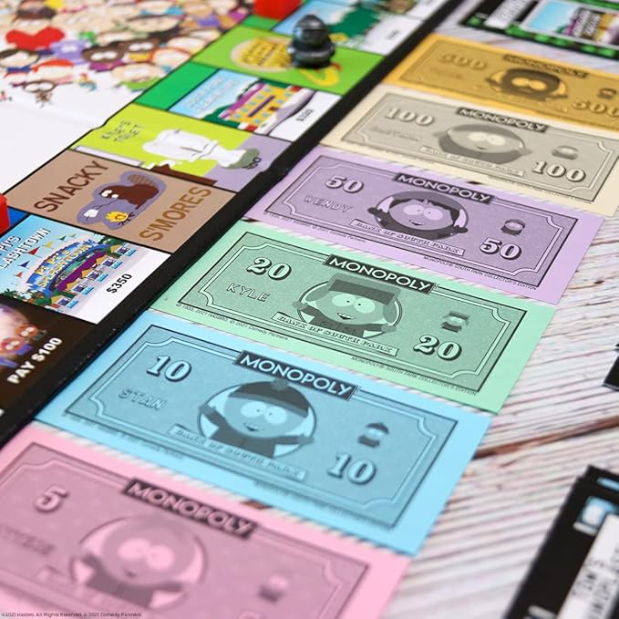 Monopoly South Park | Based on Comedy Central South Park Show | Featuring Familiar Locations, Episodes, and Characters | Officially-Licensed & Collectible Monopoly