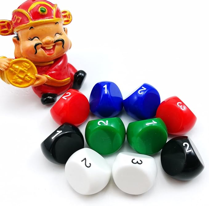 Complete Polyhedral Dice Set of 12pcs D3-D60 60 Sides RPG Dice Set Opaque Red D3 D4 D6 D8 D10 D% D12 D20 D24 D30 D50 D60