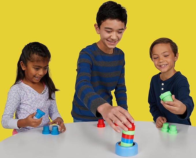Tabletop Game, Stacking Color Matching Party Game, Kids, Teens, Adults, Family Board Game Nights Parties Gifts, Ages 6+, 2 Players, Slam Cup by Blue Orange Games