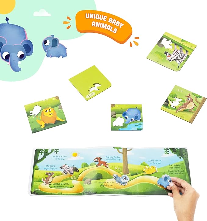 Explore The Woods! Mommy and Me On A Jungle Journey: Enjoy Two Enchanting Puzzles, Frame The Friendly Fairy Cardboard Learning Puzzles for Schools Birthday Gifts for Kids by LoveDabble (Pack of 2)