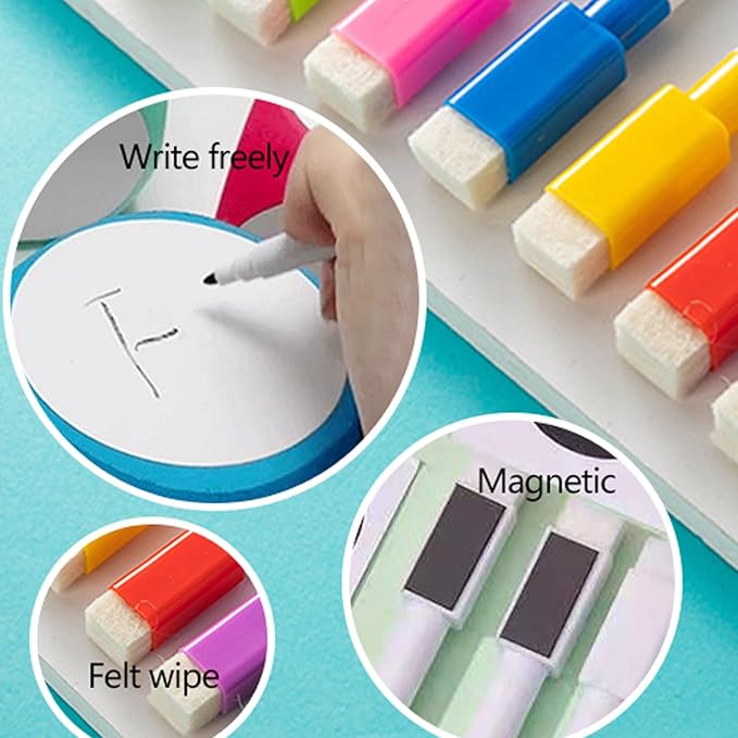 Asixxsix Dry Erase Block, 4x4 Inches Large Write on Wipe Off Dry Erase Dice Multipurpose Educational Dice Dry Erase Cube, Draw Letters Numbers, White Board Dice Cube for Classroom, Game, Kids(Red)