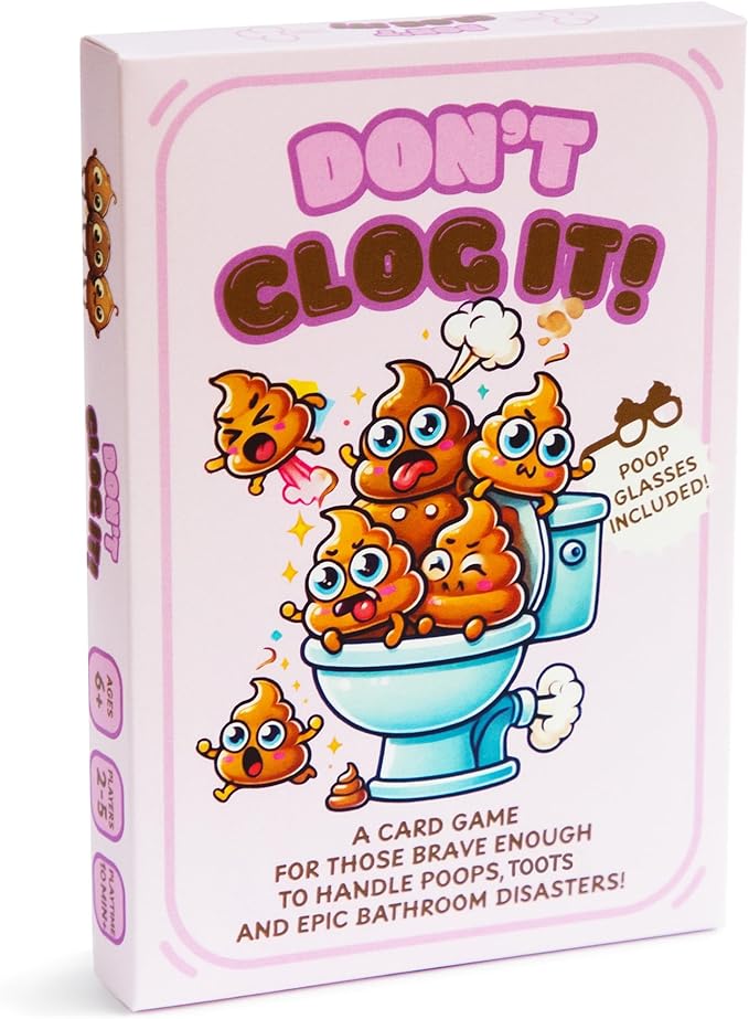 Hat Acrobat Hilarious Family Card Game About Poops - Don't Clog It with Easy Rules and Quick Play