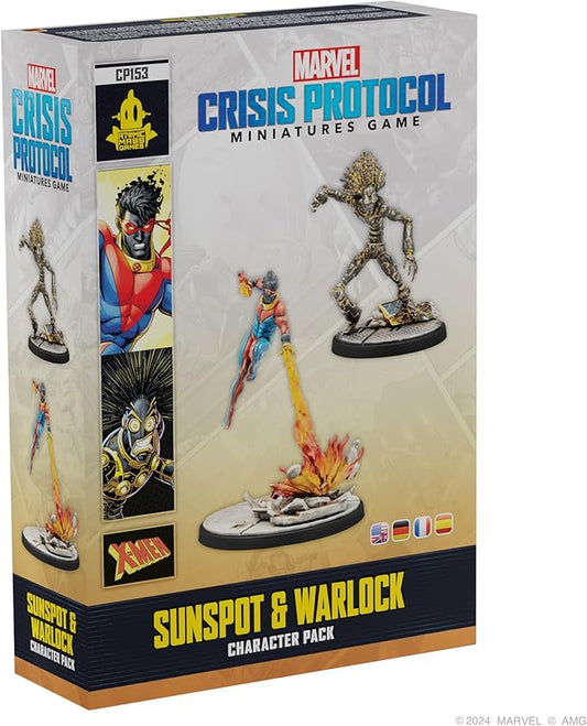 Marvel: Crisis Protocol Sunspot & Warlock Character Pack - Tabletop Superhero Game, Strategy Game for Kids & Adults, Ages 14+, 2 Players, 90 Min Playtime, Made