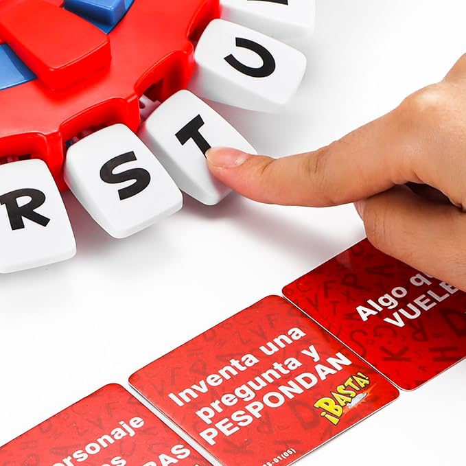 2025 Basta Juego De Mesa Español | Word Game | Fast-Paced Family Board Game | Choose a Category & Race Against The Timer to be The Last Player | Learning Game Great for All Ages (Latin Spanish)