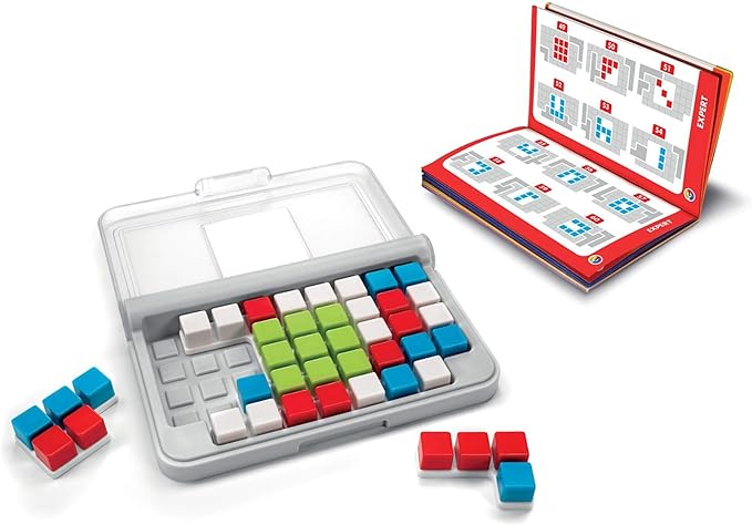 SmartGames IQ Focus Cognitive Skill-Building Travel Game with Portable Case featuring 120 Challenges for Ages 8 - Adult