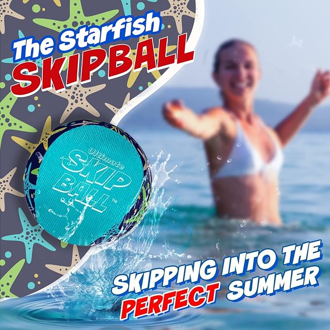 Activ Life The Ultimate Skip Ball – Water Bouncing Ball (2 Pack) Create Lasting Memories with Your Friends & Family at The Beach, Lake or Pool - Great for All Ages