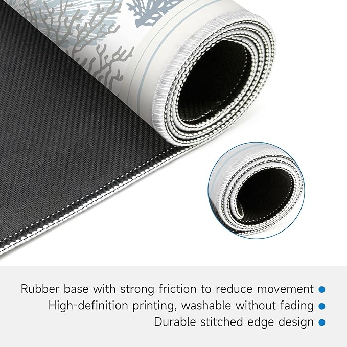 Mahjong Mat for Table - Durable Mahjong Table Cover with Unique Design, Premium Mahjong Accessories, Perfect Mahjong Gifts for Women, Game Mat for Mahjong and Board Game Enthusiasts (Coastal Breeze)