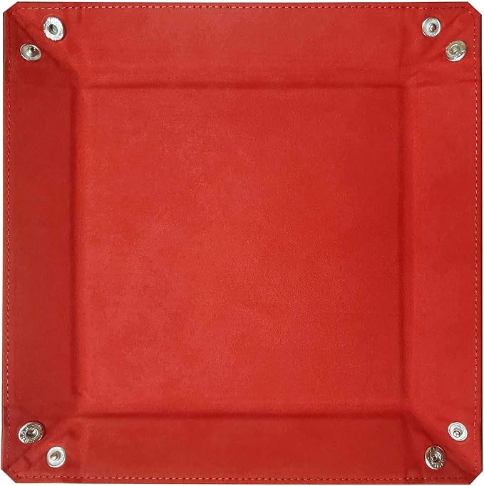 BCW Square Dice Tray - Red | 7x7 Inches | Ideal for Dungeons and Dragons, Pathfinder, etc | Dice Rolling Tray Gaming Accessory for Tabletop RPGs and Board Games…