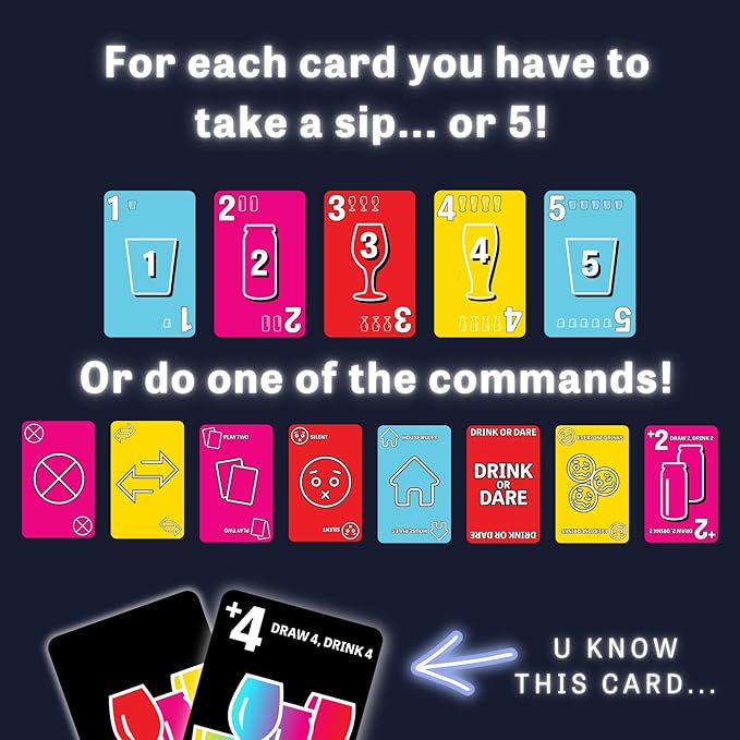 One Drink - Adult Drinking Game for Parties - Fun and Easy Card Game for Game Nights