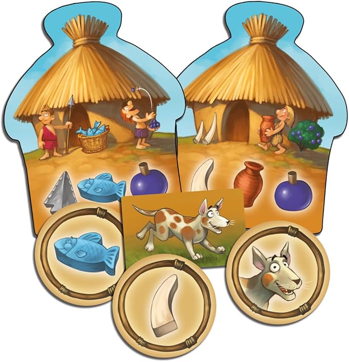 My First Stone Age Board Game - Fun, Educational Prehistoric Adventure! Resource Management Strategy Game, Family Game for Kids & Adults, Ages 5+, 2-4 Players, 15 Minute Playtime, Made by Z-Man Games