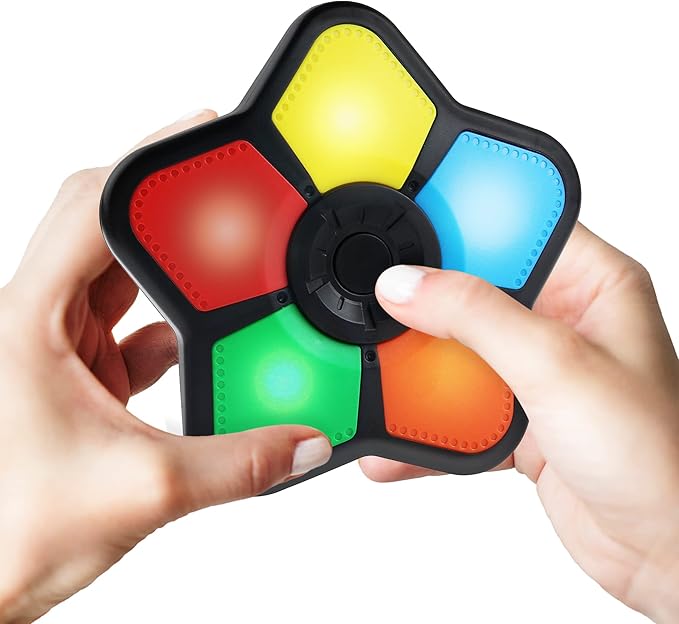 Gamie Mini Electronic Memory Game, Handheld Game for Kids 4-12, Mind-Sharpening Brain Games for Kids and Adults, Travel Games, Vintage Nostalgia Retro Toys for Kids Ages 4 5 6 7 8 9 10 11 12 Year Old