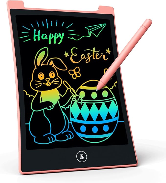 KOKODI Toys for 3 4 5 6 Years Old Girls, 10 Inch Reusable Colorful LCD Writing Tablet Doodle Board Drawing Pad for Kids, Toddler Learning Educational Birthday Stocking Stuffer Christmas Gifts