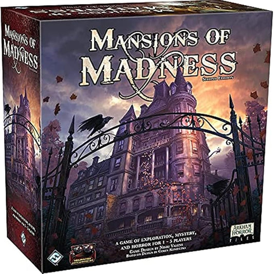 Mansions of Madness 2nd Edition (BASE GAME) | Horror Game | Mystery Board Game for Teens and Adults | Ages 14 and up | 1-5 Players | Average Playtime 2-3 hrs | Made by Fantasy Flight Games