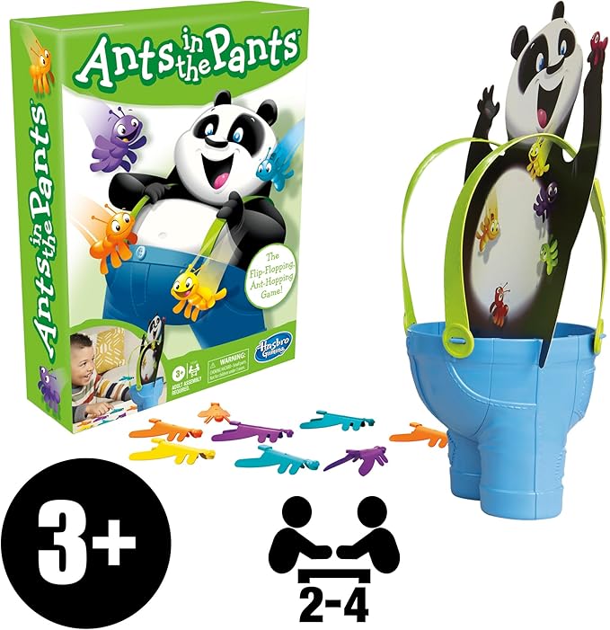 Hasbro Gaming Ants in The Pants Preschool Game for Kids Ages 3+, Fun Board Game for 2-4 Players (Amazon Exclusive)