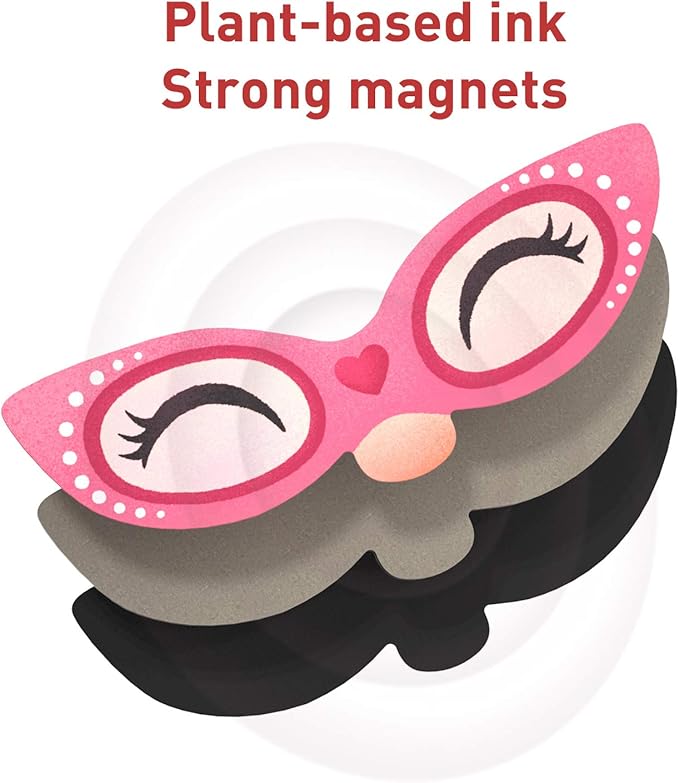 MiDeer Magnetic Funny Face Puzzle 56 Piece Jigsaw Puzzleboard with Drawers Portable Imagination Game