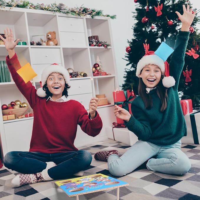 24 x 17 Inch Large Christmas Toss Game Happy Birthday Jesus Bean Bag Game with 6 Bags Religious Christmas Party Favor for Church Sunday School Classroom Family Yard Indoor Outdoor Party Supplies