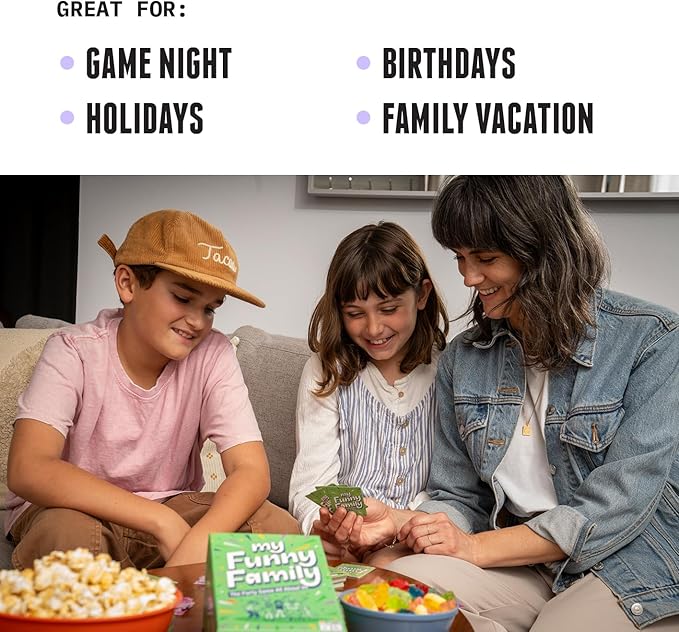 My Funny Family [Fun Card Game for Kids, Adults, Families | Great for Parties, Game Nights, Travel Games, Camping, Family Vacation | Easy to Learn and Family Friendly | Family Games Ages 10 and Up]
