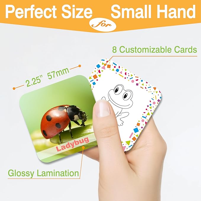 72 (36 Pairs) Spanish English Bilingual Animal Memory Matching Game with Reusable Custiomizable Cards,Instruction Language Learning Games for Kids -Early Education ESL and Language Immersion for Kids.