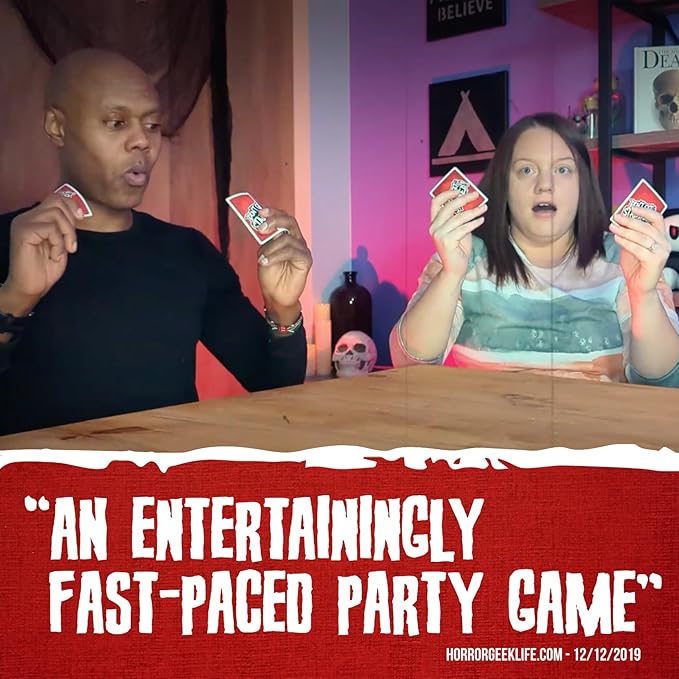 Don't Get Stabbed!: The Party Game Where You Get to Kill Your Family and Friends (for Pretend). Exciting Card Game for Adults and Horror Gift for Scary Movie Fans. Great for Halloween.