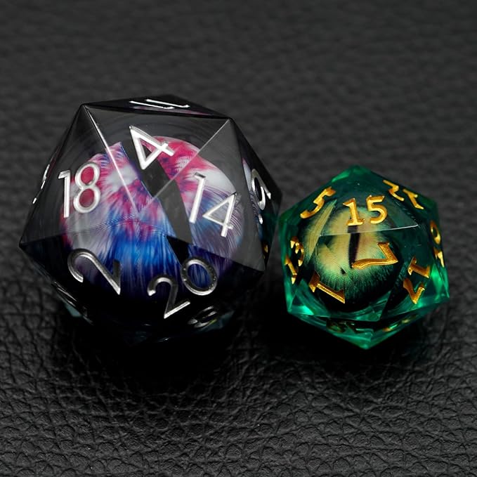 DND Dice D20, DND Eyeball Dice,33MM Oversized D20 for Role Playing Game