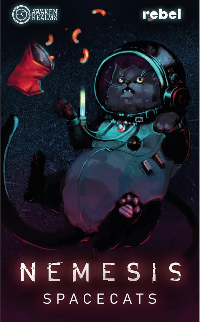 Nemesis Space Cats Collectible Miniatures - Enhance Your Gameplay with 4 Plastic Cat Miniatures! Ideal for Collectors, Ages 14+, 1-5 Players, 1-2 Hour Playtime, Made