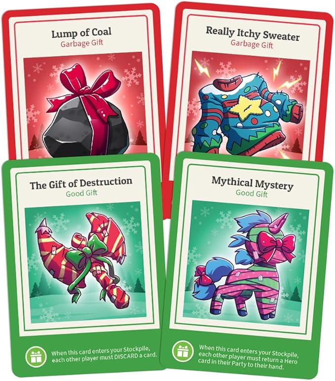 Here to Sleigh Holiday Expansion Pack - Designed to be added to your Here to Slay Base Game