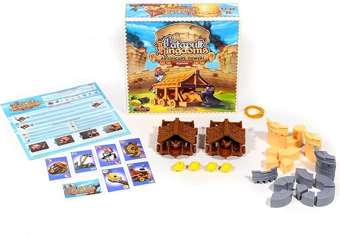 Play All Day Games: Catapult Feud Game Artificer’s Tower, Expansion, Base Required to Play, 30 to 45 Minute Play Time, 2 Player Game