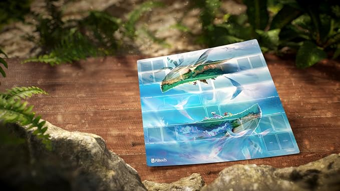 Altered Prime Game MAT XL - Officially Licensed Two-Player TCG Playmat with Anti-Slip Back, Ultra-Fine Surface, Designated Zones, Soft Cushioning, Full-Color Artwork, 70x75cm, Made by Gamegenic