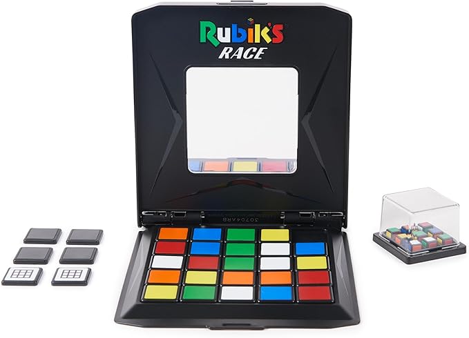 Rubik’s Cube, Rubik's Race Ace Edition, Classic Fast-Paced Puzzle Strategy Sequence Board Game, 2 Players, for Ages 7 & Up