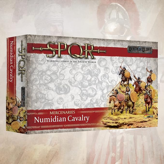 Wargames Delivered SPQR - Mercenaries - Numidian Cavalry. 28mm Miniatures Base, Roman and Greek Military Legion Miniatures for Wargames, and Roman War Games by Warlord Games