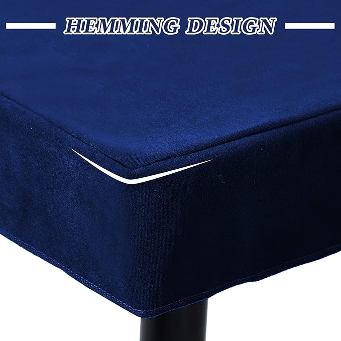 Frienda Game Table Cover Felt Game Tablecover Folding Tablecloth for Card Table for Playing Poker Cards Mahjong Jigsaw Puzzles Board Games, Table Not Included (Blue, 34 x 34 x 4 Inch)