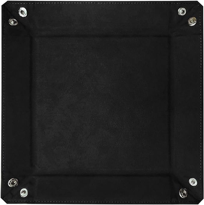 BCW Square Dice Tray - Black | 7x7 Inches | Ideal for Dungeons and Dragons, Pathfinder, etc | Dice Rolling Tray Gaming Accessory for Tabletop RPGs and Board Games…