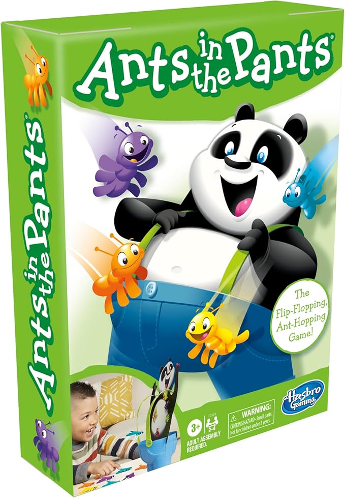Hasbro Gaming Ants in The Pants Preschool Game for Kids Ages 3+, Fun Board Game for 2-4 Players (Amazon Exclusive)