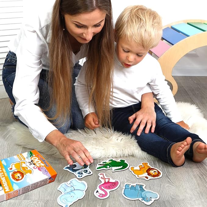 Zoo Magnetic Puzzles for Kids Ages 3-5 - Toddler Puzzle - Travel Toys for Kids Ages 3-5 - Magnetic Travel Games Baby Puzzle Kids Puzzle Toys - Puzzle for Preschooler Magnet Puzzles Games
