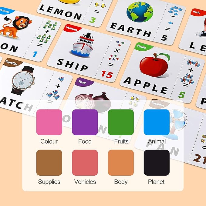 Matching Letter Game Toddler Word Spell Learning and Arithmetic Game