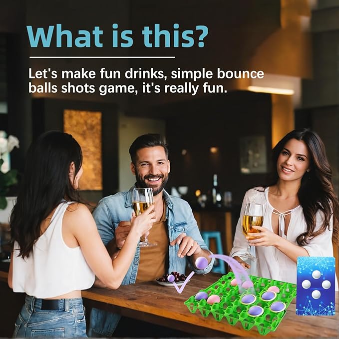 Party Table Game, Bounce Balls Shots Game Toys for Kids Ages 3+, Family Active Games Gifts, 4 in a Row Table Top Carnival Game for Pressure Relief Toy