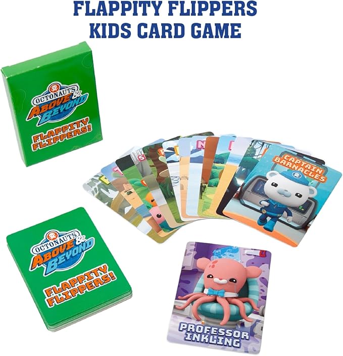 Mighty Mojo Octonauts Kids Classic Card Games - Memory Game, Go Fish & Old Maid Fun Family Game for Boys and Girls Party Toys Night – Three Total Easter Basket Stuffer