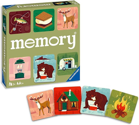 Ravensburger Great Outdoors Memory Game | Fun & Fast Camping Matching Game | Ideal for Boys & Girls, Ages 3 & Up | Builds Focus, Memory & Matching Skills - 20359