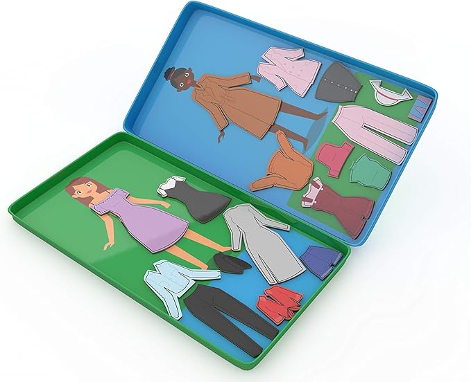 The Purple Cow Magnetic Game Box for Kids and Adults - Magnetic Dress Me Up - Ideal Games for travelling - On the go games - 100% Off Screen activity